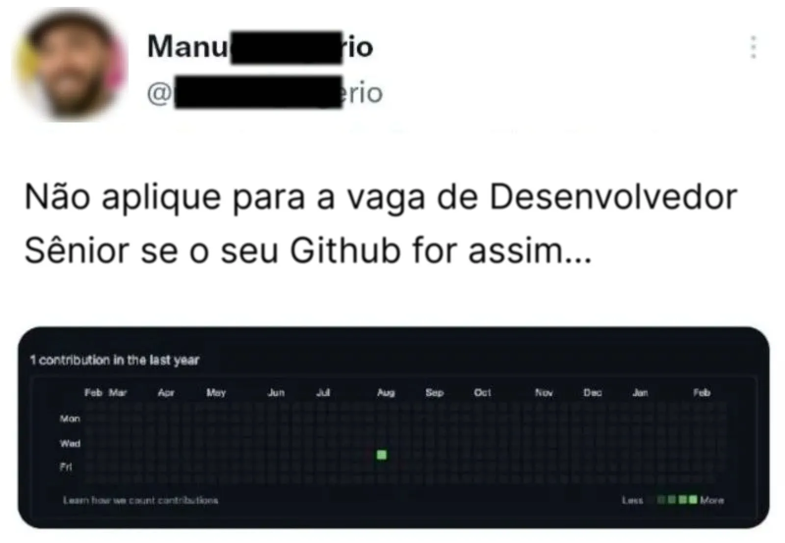 Não seja assim